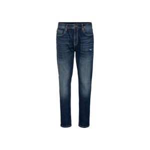 LIVERGY® Pánské džíny "Tapered Fit", 3 délky (adult#male#ne, 54 (38/30), tmavě modrá)