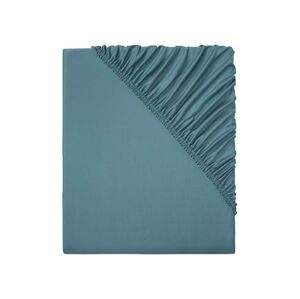 LIVARNO home Žerzejové napínací prostěradlo, 90-100 x 200 cm (tmavě modrá)