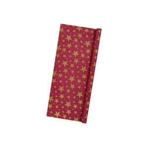 crelando® Balicí papír Premium, 150 x 70 cm (hvězdy/červená)