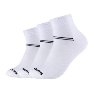 Skechers Dámské / Pánské ponožky, 3 páry (35/38, bílá, normální)