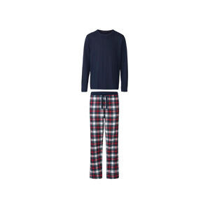 Happy Shorts Pánské vánoční pyžamo (XL, navy modrá / kostka)