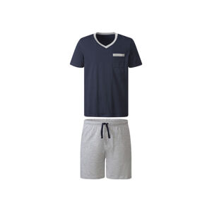 LIVERGY® Pánské pyžamo (S (44/46), námořnická modrá / šedá)