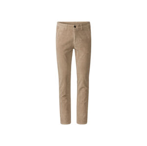 LIVERGY® Pánské manšestrové kalhoty "Slim Fit" (adult#male#ne, 46, béžová)