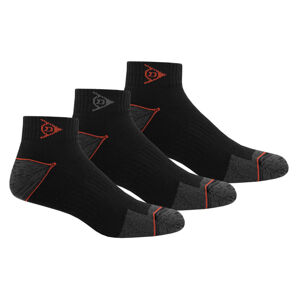 DUNLOP Pánské pracovní ponožky, 3 páry (43/46, černá)
