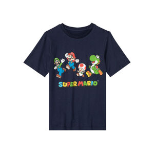 Nintendo Chlapecké triko Super Mario (134/140, navy modrá)