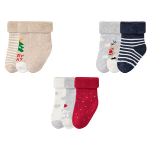lupilu® Dětské ponožky s BIO bavlnou, 3 páry (baby/infant#unisex)