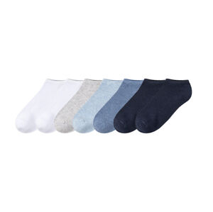 pepperts!® Chlapecké nízké ponožky s BIO bavlnou, 7 párů (31/34, bílá / šedá / modrá / navy modrá)