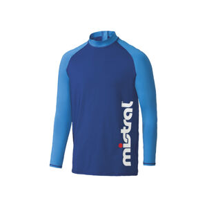 Mistral Pánské koupací triko s dlouhými rukávy U (M (48/50), navy modrá / modrá)