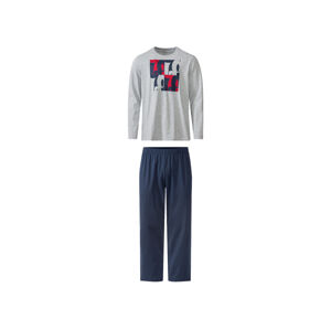 Pánské pyžamo (adult#male, S (44/46), navy modrá / šedá)