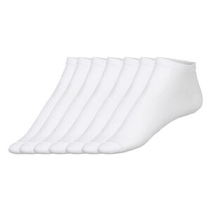 LIVERGY® Pánské nízké ponožky s BIO bavlnou, 7 párů (43/46, bílá)