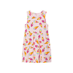 lupilu® Dívčí šaty (98/104, vzor růžová)