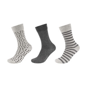 QS by s.Oliver Dámské / Pánské ponožky, 3 páry (43/46, šedá/zelená/šedá)