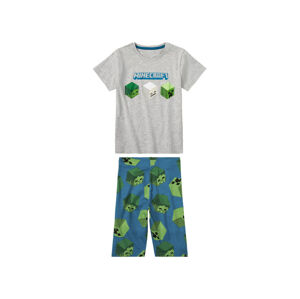 Minecraft Dětské pyžamo (110/116 (4-6 let), šedá)