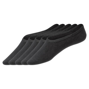 LIVERGY® Pánské nízké ponožky s BIO bavlnou, 5 pá (43/46, černá)