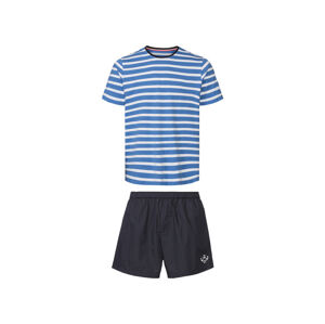 LIVERGY® Pánské pyžamo (XL (56/58), pruhy modrá / navy modrá)