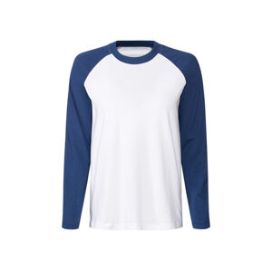 esmara® Dámské triko s dlouhými rukávy (XL (48/50), navy modrá / bílá)