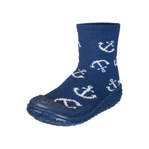 Playshoes Dětské vodní protiskluzové ponožky (22/23, tmavě modrá vzor)