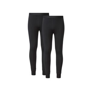 LIVERGY® Pánské spodní kalhoty, 2 kusy (7/XL, černá)