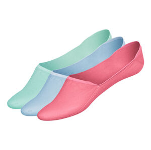 esmara® Dámské / Pánské bezešvé nízké ponožky, 3 páry (39/42, růžová/mintová/modrá, Mid-Cut)