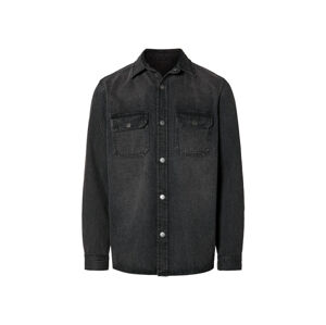 LIVERGY® Pánská džínová košile (XL (43/44), černá)