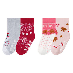 lupilu® Dívčí vánoční termo ponožky, 2 páry (child 2 years onwards#female)