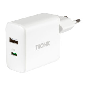TRONIC® Duální USB nabíječka, 30 W, USB-C PD, USB-A  (bílá)