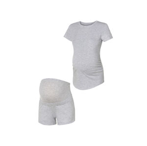 esmara® Dámské těhotenské pyžamo s BIO bavlnou (XL (48/50), světle šedá)