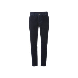 LIVERGY® Pánské manšestrové kalhoty "Slim Fit" (58, navy modrá)