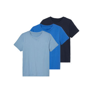 pepperts!® Chlapecké triko, 3 kusy (134/140, černá / světle modrá / modrá)