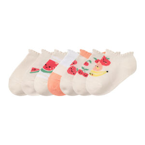 lupilu® Dívčí nízké ponožky s BIO bavlnou, 7 párů (19/22, růžová)