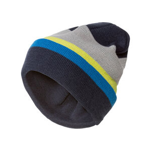CRIVIT Dámská / Pánská pletená čepice (adult#unisex, univerzální velikost, modrá/žlutá)
