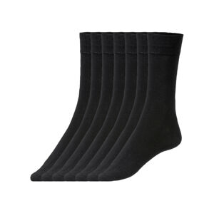 LIVERGY® Pánské ponožky, 7 párů (43/46, černá)