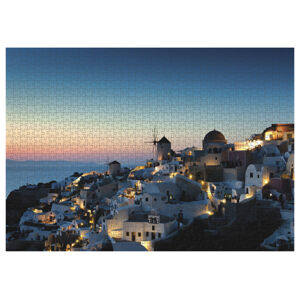 Playtive Svíticí puzzle, 1 000 dílků (Santorini)