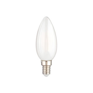 LIVARNO home Filamentová LED žárovka (svíčka E14, mléčně bílá)