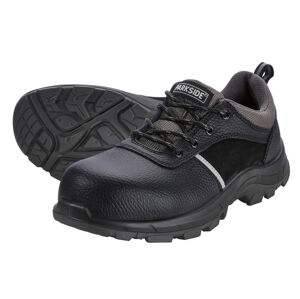 PARKSIDE® Pánská kožená bezpečnostní obuv S3 (43, černá/šedá)