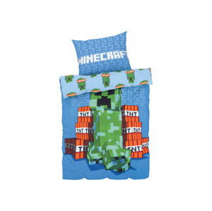 Minecraft Dětské ložní povlečení, 140 x 200 cm, 70 (modrá)