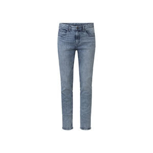 LIVERGY® Pánské džíny „Slim Fit“ (56 (40/32), středně modrá / opraná)