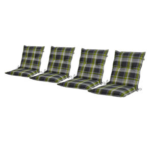 Sada potahů na židli / křeslo Valencia, 97 x 47 x 8 cm, 4dílná, zelená
