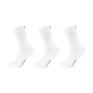 QS by s.Oliver Dámské / Pánské ponožky, 3 páry (35/38, bílá)