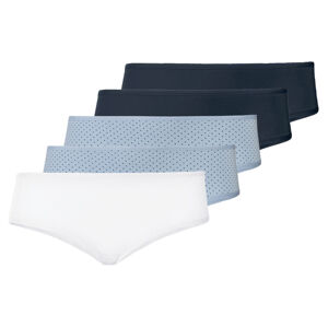 esmara® Dámské kalhotky XXL, 5 kusů (adult#female#ne#pants, XXL (52/54), námořnická modrá/bílá/světle modrá)