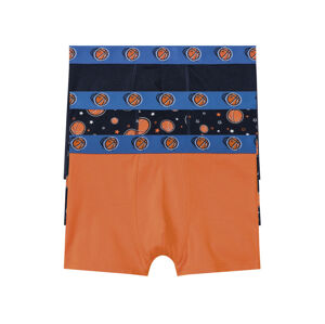 pepperts!® Chlapecké boxerky s BIO bavlnou, 3 kusy (158/164, oranžová / námořnická modrá)