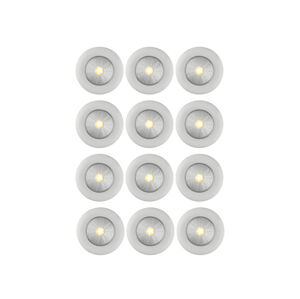 Sada LED svítidel, 12dílná, bílá