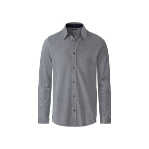 LIVERGY® Pánská business košile „Slim Fit“ (adult#male#ne, 43, černá/bílá)
