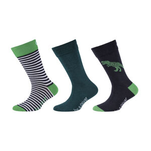 QS by s.Oliver Dětské ponožky, 3 páry (23/26, navy modrá / zelená / petrolejová / černá )