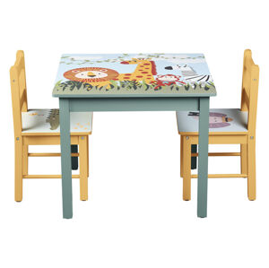 LIVARNO home Dětský stůl se 2 židličkami Safari