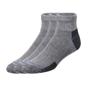 PARKSIDE® Pánské pracovní ponožky, 3 páry (47/50, antracitová/černá/modrá)