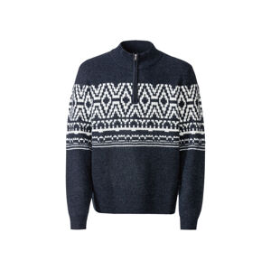 LIVERGY® Pánský pletený svetr (adult#male#ne, L (52/54), navy modrá)