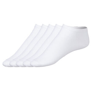 esmara® Dámské nízké ponožky s BIO bavlnou, 5 párů  (39/42, bílá)