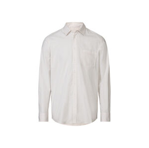 LIVERGY® Pánská volnočasová košile (XL (43/44), béžová/bílá)