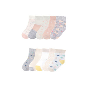 lupilu® Dívčí ponožky s BIO bavlnou, 5 párů (baby/infant#female)